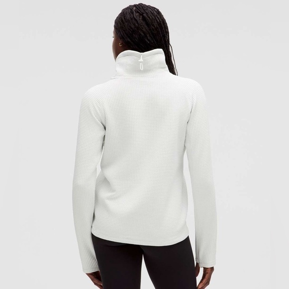 Lululemon Waffle-Knit funnel neck long sleeve workout Sweater vapour thermal - Picture 2 of 9